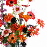 Zijden kunstbloemen Vrolijk Veldboeket