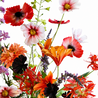 Zijden kunstbloemen Vrolijk Veldboeket