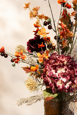 Zijden kunstbloemen boeket Cosy Zijden kunstbloemen boeket Cosy