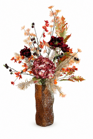 Zijden kunstbloemen boeket Cosy Zijden kunstbloemen boeket Cosy