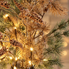 Kerstboeket met Verlichting – Goud & Groen – Luxe Kunstboeket Kerstboeket met Verlichting – Goud & Groen – Luxe Kunstboeket
