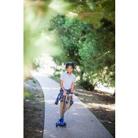 Trottinette enfant 3 roues Maxi Micro Deluxe - Bleu/Rouge