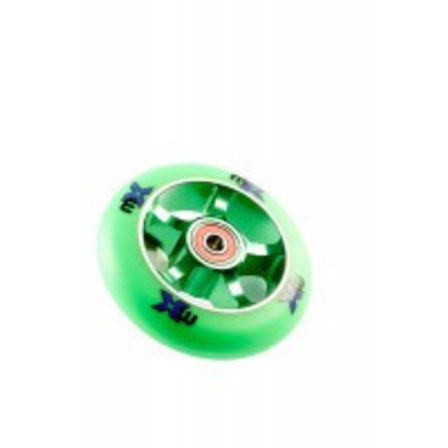 Micro MX 100m Metal Core Stuntwheel (MX1211) - green/green