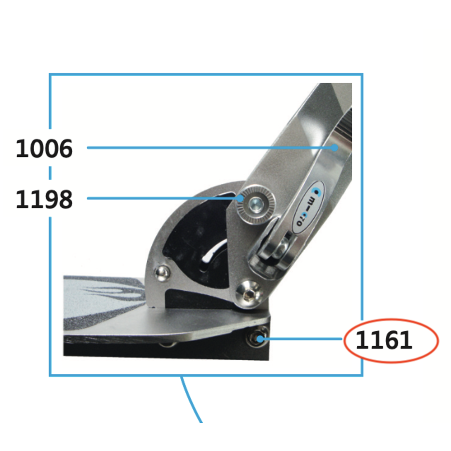 Bolt for folding block (1161)