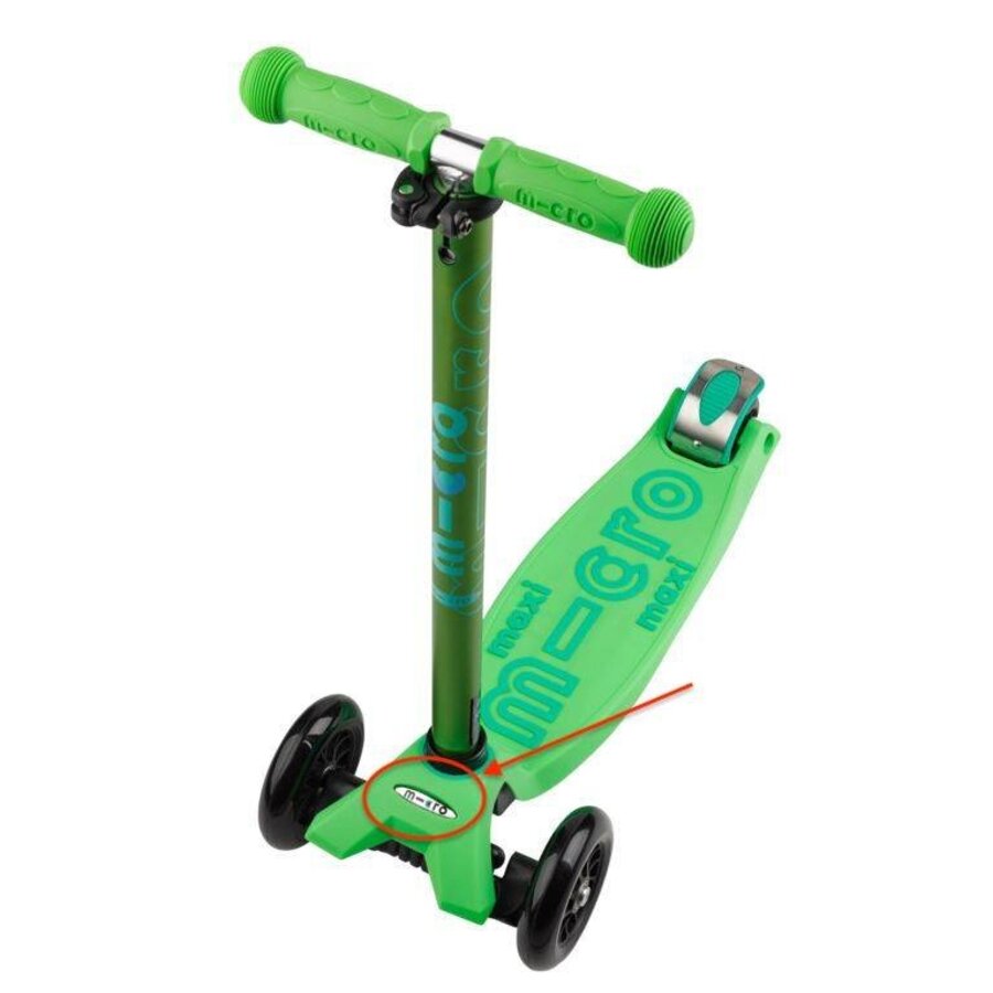 Bubble sticker with logo - front Maxi Micro - silver - sticker010