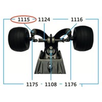 Axle bolt nut and washer 46.5 mm (1115)