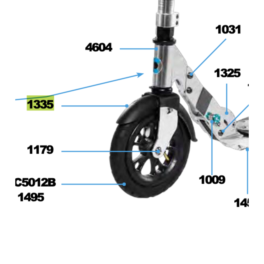 Garde-boue pour trottinette 200mm