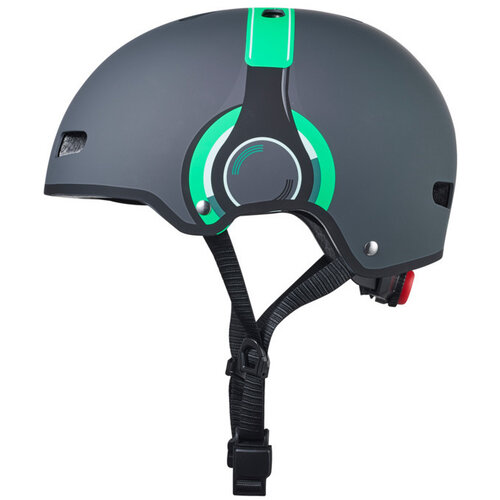 Micro Micro ABS helmet Deluxe Headphones grey/green