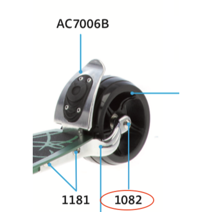 Bout met interne schroefdraad 70mm