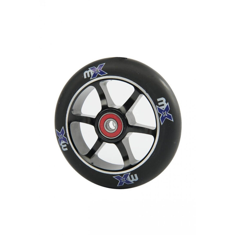Roue trottinette Freestyle Micro MX 100mm , Core métallique (MX1217) - Noir/Noir