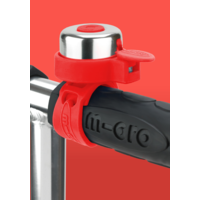 Sonnette Micro - adaptée à toutes les trottinettes et vélos - fixation facile - Rouge