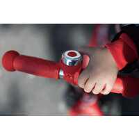 Sonnette Micro - adaptée à toutes les trottinettes et vélos - fixation facile - Rouge