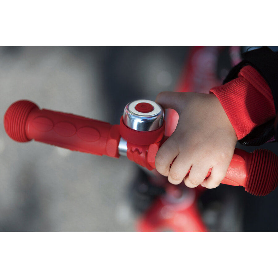 Sonnette Micro - adaptée à toutes les trottinettes et vélos - fixation facile - Rouge