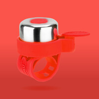 Sonnette Micro - adaptée à toutes les trottinettes et vélos - fixation facile - Rouge