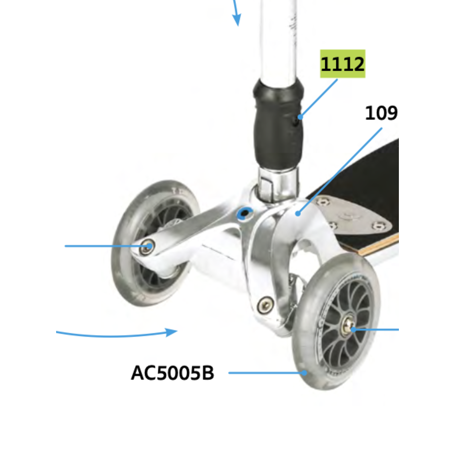 Bolt folding system Kickboard (1112)