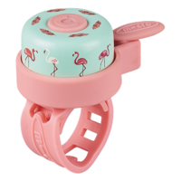 Micro Bell - suitable for all scooters and bikes - easy attachment - Mint Flamingo
