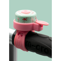 Micro Bell - suitable for all scooters and bikes - easy attachment - Mint Flamingo
