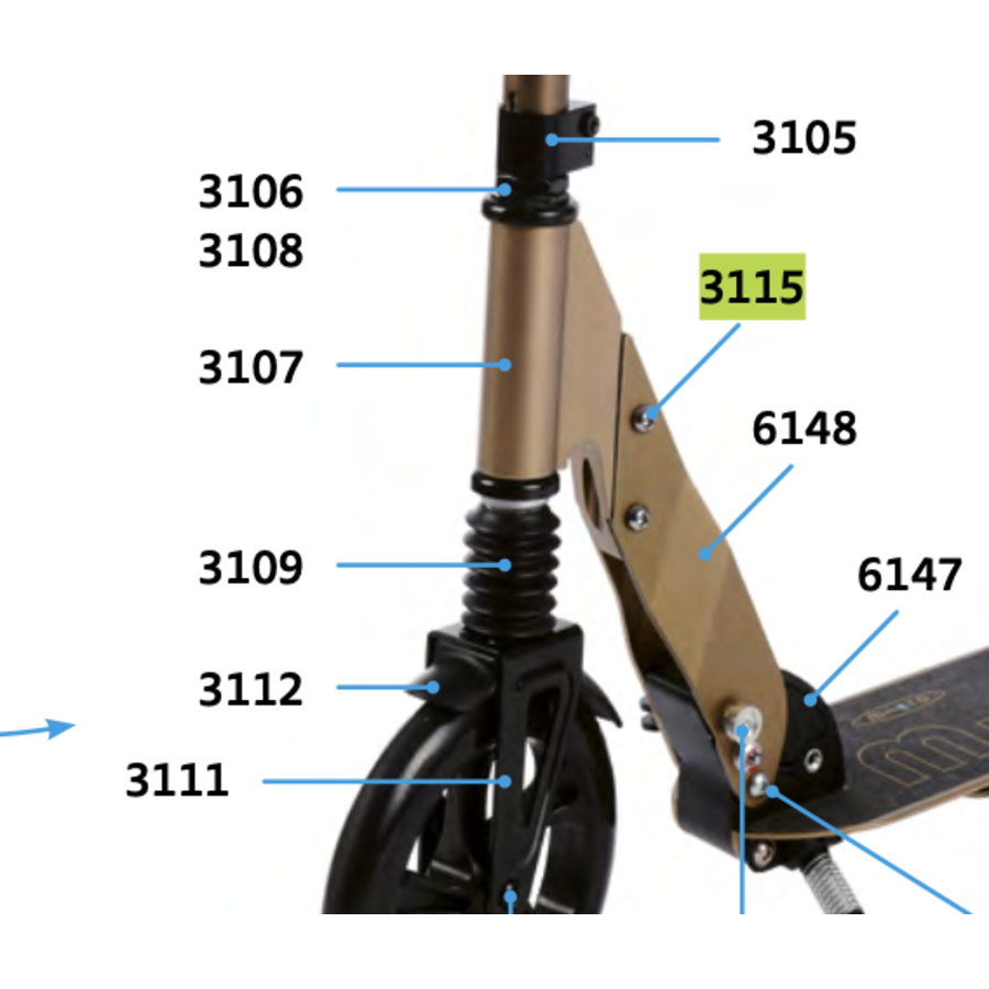 Bout stuurophanging  Suspension (3115)