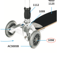 bout voorwiel Kickboard (1098)