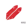 Micro Holder plates Cruiser red (6052)