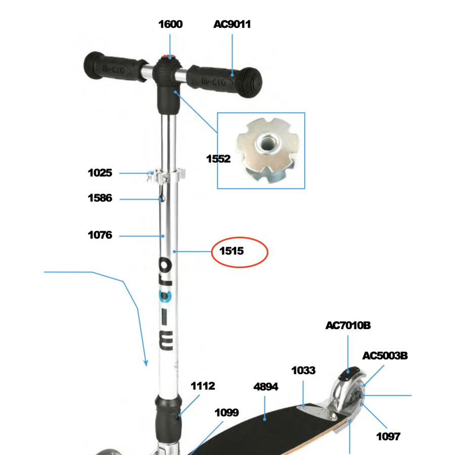 Handlebar Kickboard Original (1515)