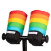 7AM Enfants Warmmuffs scooter gloves - Rainbow