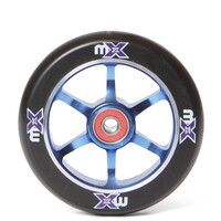 Micro MX 110mm Metal Core stuntwiel (MX1212) - zwart/blauw