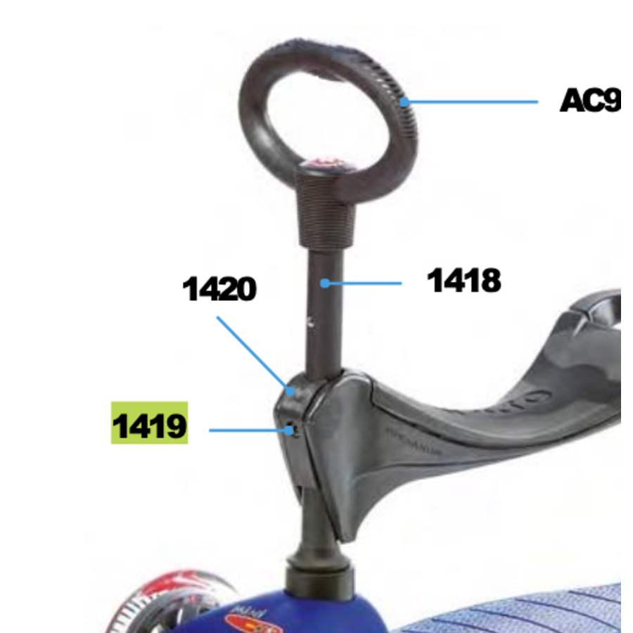 Axle bolt for seat mini 3in1 (1419)