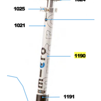 T-tube for Micro White scooter (1190)