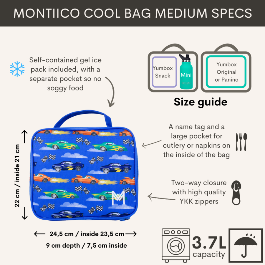 MontiiCo Insulated Lunch Bag Medium