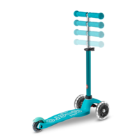 Mini Micro step Deluxe LED - 3-wiel kinderstep - Aqua