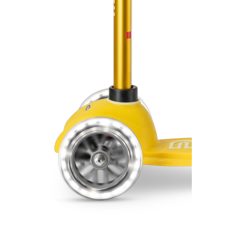 Trottinette Mini Micro Deluxe LED - trottinette enfant 3 roues - Jaune