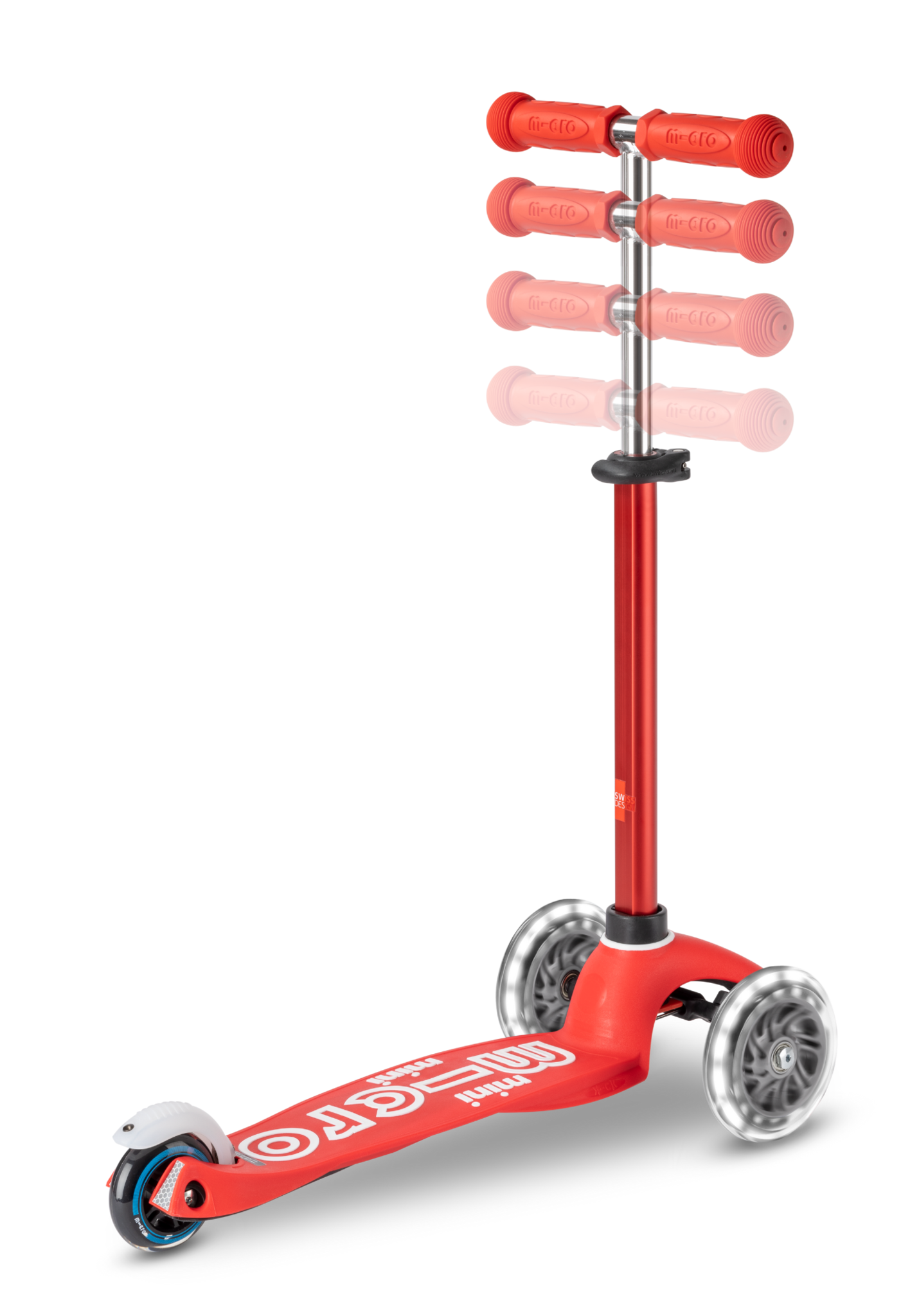 Trottinette enfant 2 roues Sprite Pliable Rouge anodisé - Micro