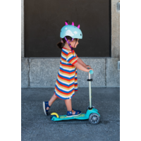Mini Micro scooter Deluxe ECO LED - 3-wheel children's scooter - Mint