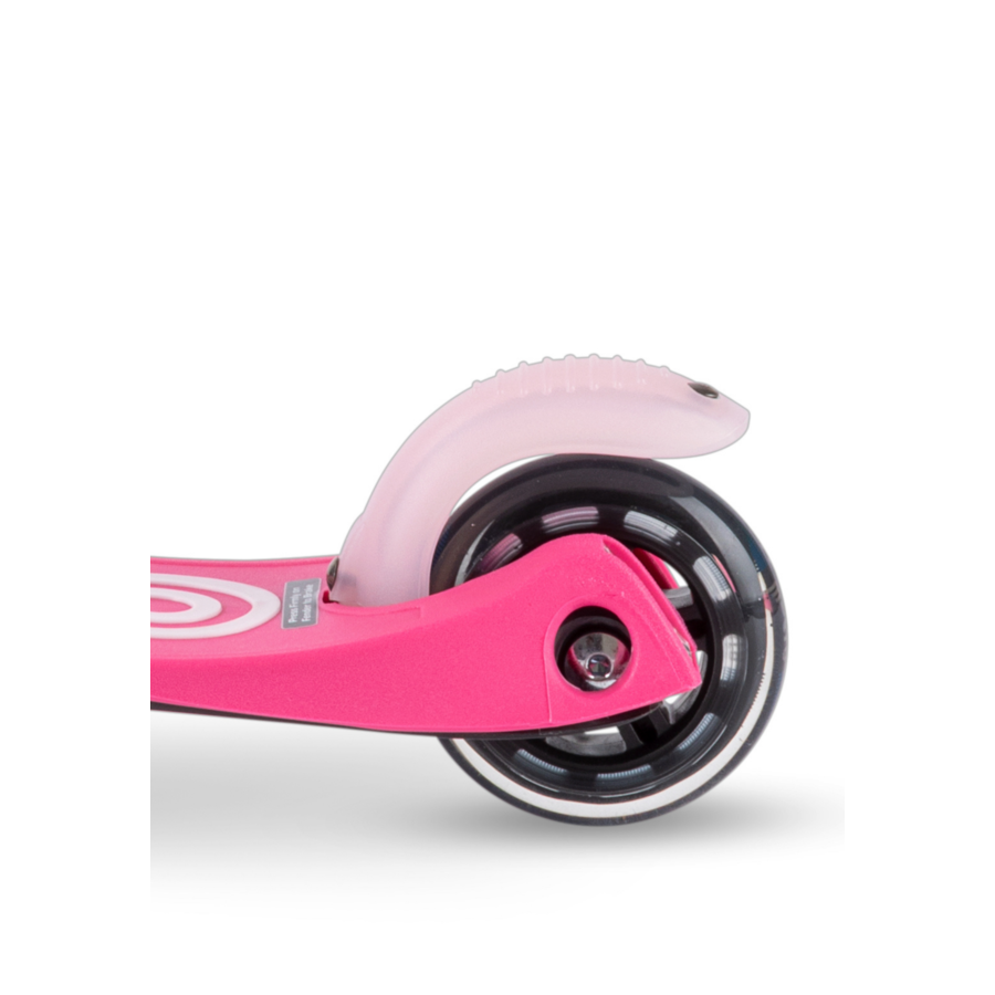 Mini Micro scooter Deluxe foldable LED - 3-wheel children's scooter - Pink