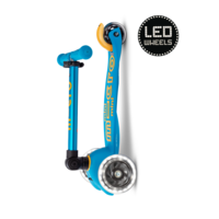 Trottinette Mini Micro Deluxe pliable LED - trottinette enfant 3 roues - Océan bleu