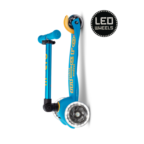 Micro Trottinette Mini Micro Deluxe pliable LED Océan bleu