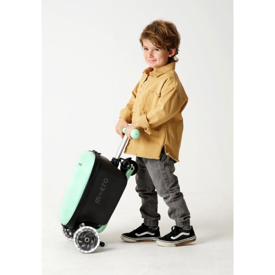 Micro Scooter Luggage Junior LED - 3-wheel kids' scooter case - Mint