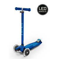 Maxi Micro scooter Deluxe LED - 3-wheel children's scooter - Dark Blue