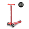 Micro Maxi Micro scooter Deluxe LED - 3-wheel children's scooter - Red