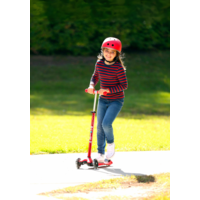 Maxi Micro scooter Deluxe LED - 3-wheel children's scooter - Red