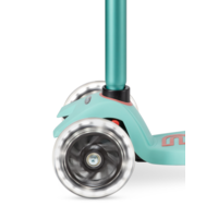 Trottinette Maxi Micro Deluxe LED - trottinette enfant 3 roues - Menthe