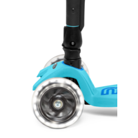 Maxi Micro scooter Deluxe foldable LED - 3-wheel children's scooter - Blue