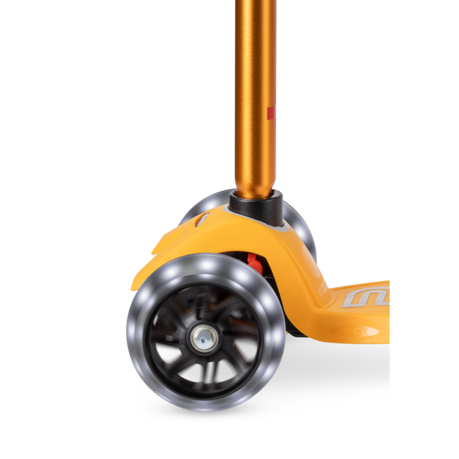 Trottinette Maxi Micro Deluxe Pro LED - trottinette enfant 3 roues - Jaune