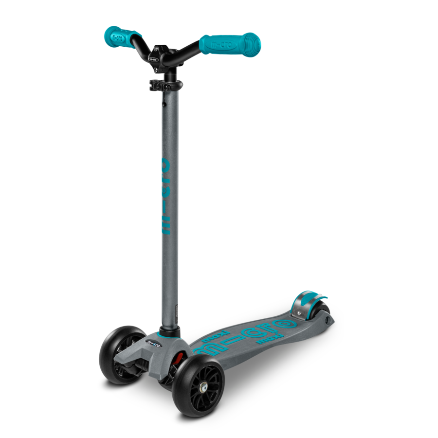Maxi Micro scooter Deluxe Pro - 3-wheel children's scooter - Grey/Aqua