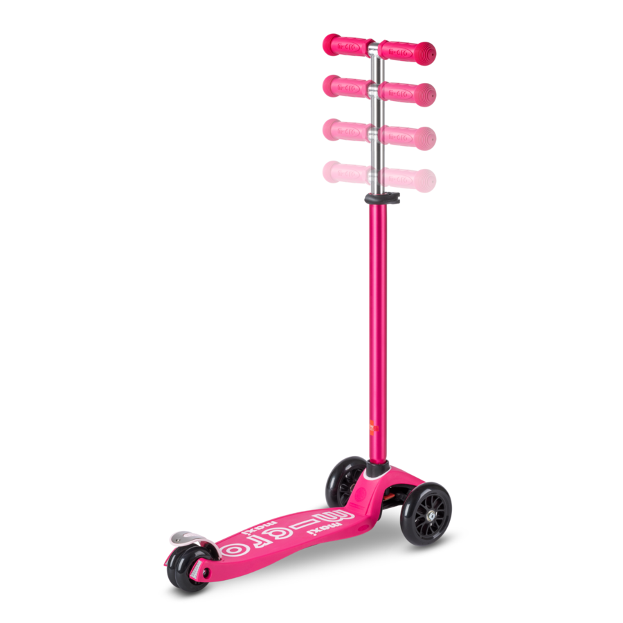 Trottinette Maxi Micro Deluxe - trottinette enfant 3 roues - Rose