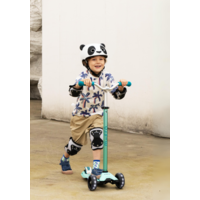 Trottinette Maxi Micro Deluxe Pro LED - trottinette enfant 3 roues - Aqua