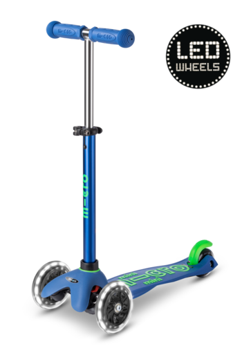 Micro Mini Micro scooter Deluxe LED Blue/Green