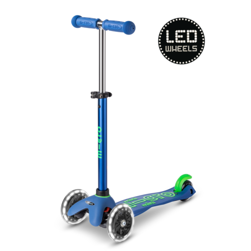 Micro Mini Micro scooter Deluxe LED Blue/Green