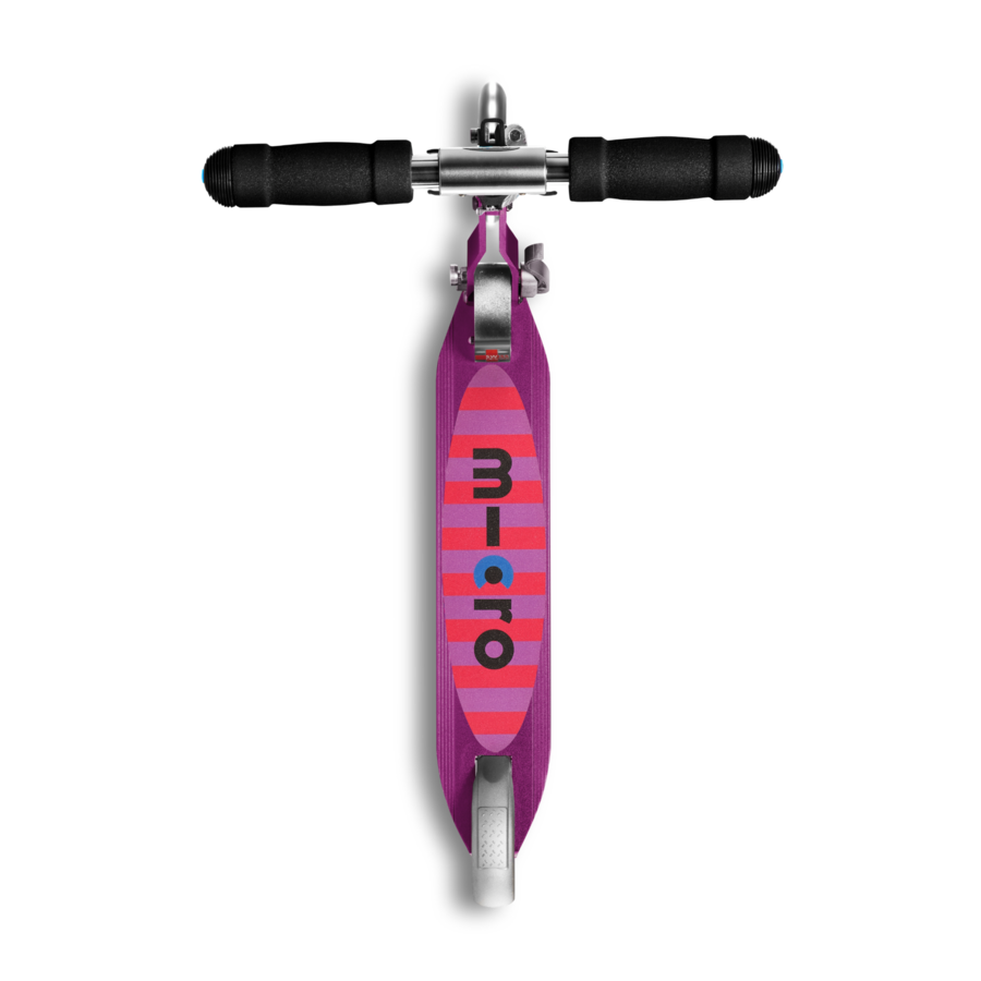 Micro Sprite LED - trottinette pliable 2 roues - Rayures Violettes